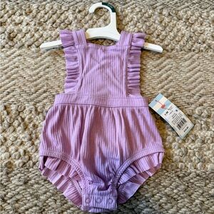 Cat & Jack Lavender Baby Outfit one piece summer romper 0-3 months nwt